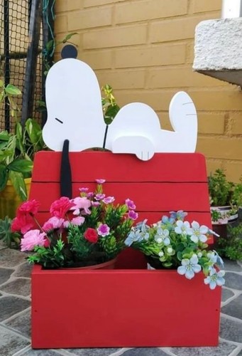 Großer snoopy übertopf - großer, topf