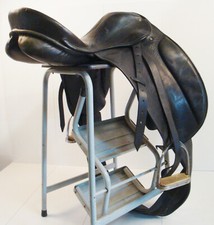 Hochw. Ubo Dressursattel schwarz top Qualität sehr bequem Leder Dressur Sattel