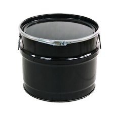 Hobbock/Deckelfass/Stahlfass/Metallfass/Ölfass 30 L NEU, schwarz, Neuware m. UN