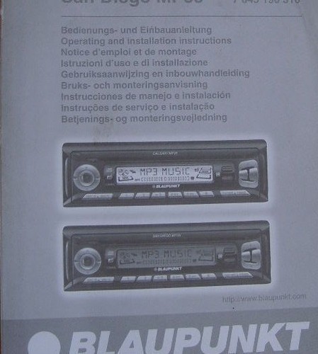 Blaupunkt bedienungsanleitung - blaupunkt,