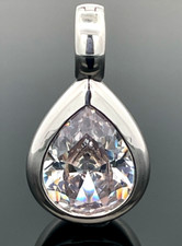 VARIOCLIP AUS 925/- SILBER RHODINIERT MIT ZIRKONIA  SCHMUCKJAGD