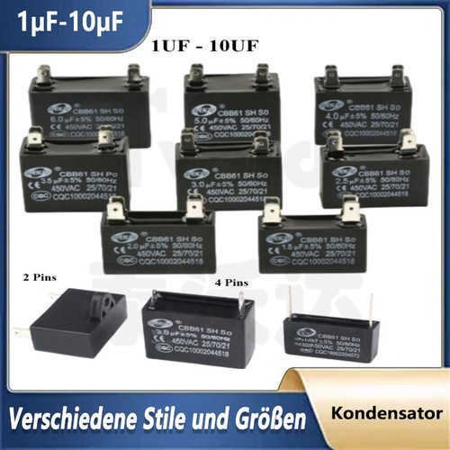 Cbb61 kondensator 450v ac - 450v~,
