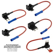 SeKi Stromabgreifer 5x – KFZ Stromdieb Sicherungshalter Mini, Mini LP, Standard