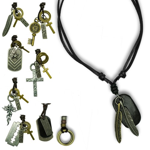 Lederkette halskette leder - lederkette,
