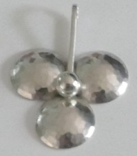 Designer Anhänger Modernist 935 Silber rhodiniert Vintage 70er Pendant silver