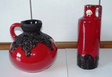 WGP Duo Fat Lava Vase Roth