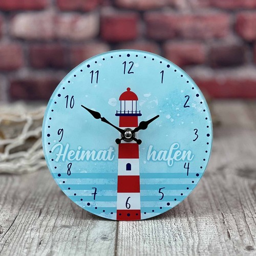 Maritime uhr aus glas - maritime,