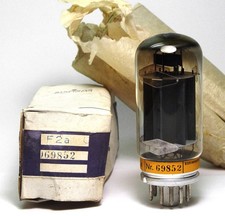 Siemens F2a Amplifier Tube f. Shindo and V69 Circuits, NOS in Box, Testing 100%