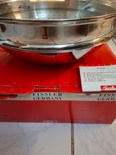 WOK Fissler mit Dampfeinsatz und Glasdeckel, Top Zustand