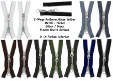 2-Wege Reißverschluss ab 74cm
