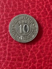 Wertmarke Consumverein Reichmannsdorf Sachsen-Meiningen (Thüringen) 10 Pfennig