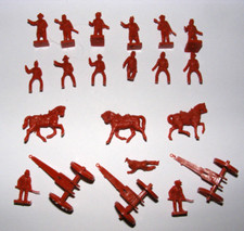 großes HO OO Figuren Konvolut US Bürgerkrieg Kanone Pferde Reiter Indianer 22 pc