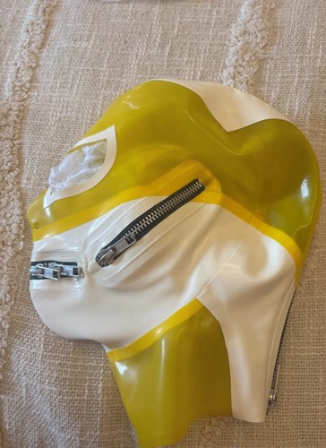 Libidex latex maske gelb - latex,