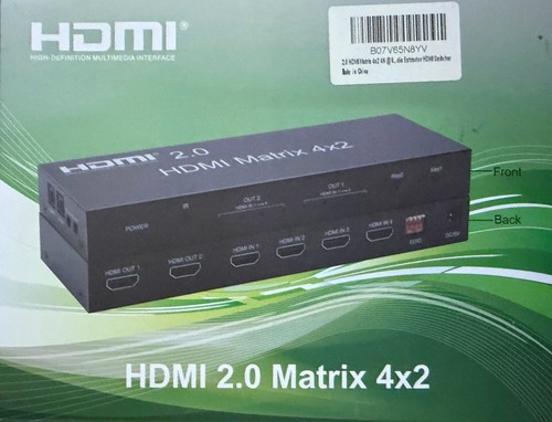 Hdmi matrix 4x2 switch - 2.0,