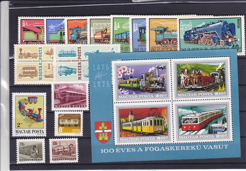 Briefmarken lokomotiven ungarn - briefmarken,