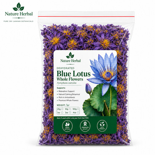 Blauer lotus trockenblume - blauer,