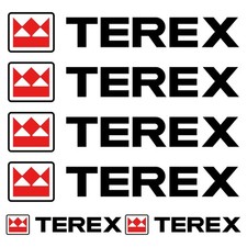 TEREX aufkleber sticker bagger