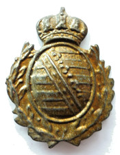 Pickelhaube, Sachsen Helmbeschlag für Pickelhaube um 1900   (Art.7455)