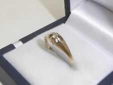 585 Gelbgold 14K Gold Ring Diamant Verlobungsring RG 56 - 17,8 mm 7874