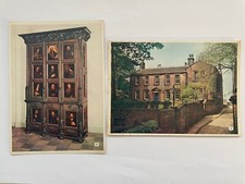 Howarth, Bronte Parsonage Museum & Apostles Cabinet 2 alte Walter Scott Postkarten