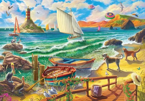 Puzzle mit blick - puzzle, aufs