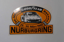 Sticker Int. 300 km Nürburgring Porsche 935 DRM 1980 Good Year Aufkleber ADAC