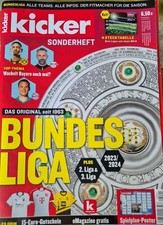 Kicker Sonderheft Bundesliga 2023/2024 mit SPIELPLANPOSTER ohne Stecktabelle