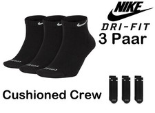 Nike 3 Paar Quarter Dri-Fit Everyday Tennissocken Ankle Cushioned Crew SX7667
