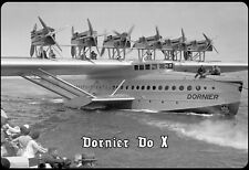 Top-Schilder, versch. Größen, Dornier DO X, Verkehrsflugschiff, 1929, Neu, OVP