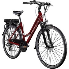 Agon Avesa E Bike Herren Damen 28" Trekkingfahrrad Citybike weinrot 48cm B Ware