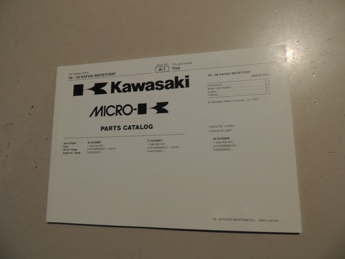 Parts catalog kawasaki - parts,