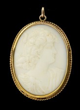 333/- 8 Kt Gelbgold Kamee