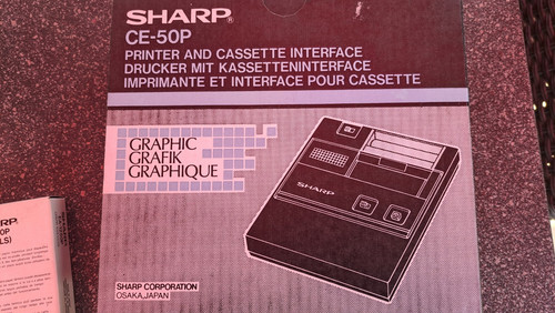 Sharp 50p printer und - ce-50p,