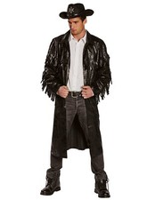 Schwarzer Westernmantel -
