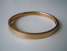 Armreif Daub Amerikaner A*D Gold Double vergoldet mit Sicherheitsbügel 10,4g