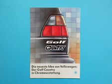Prospekt / Katalog - VW Golf II - Country - in Chromausstattung - 03/91