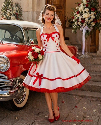 50er jahre brautkleid - jahre,