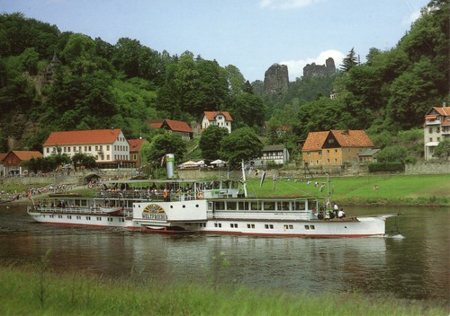 Schaufelraddampfer - ak,