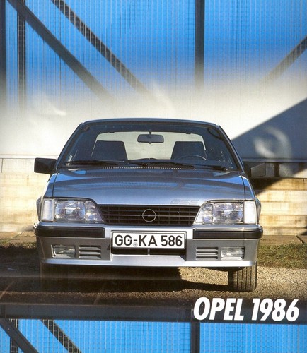 Opel kalender 1986 - opel,