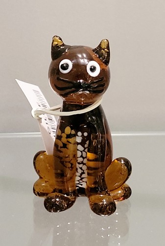 Katze glas figur deko tier - glas,