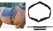 Longiergurt Nylon 9 Ringe schwarz  VB/WB Pony  DHL-Versand NEU