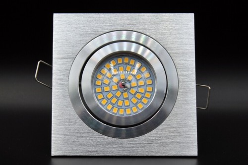 Led einbaustrahler alu quadrat - led,