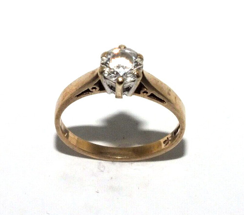 Damenring gelbgold mit - 9, kt