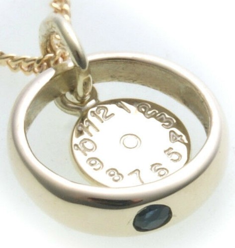 Taufring mit uhr saphir 333 - taufring,