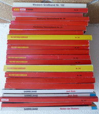 100 Wildwestromane, 5 Sammelbände mit 3 Romanen, 17 Sammelb. mit 5 Romanen 