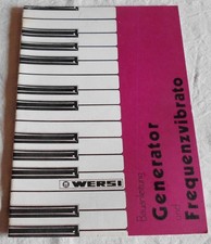 Wersi Aufbauanleitung  Generator und Frequenzvibrator, gebraucht