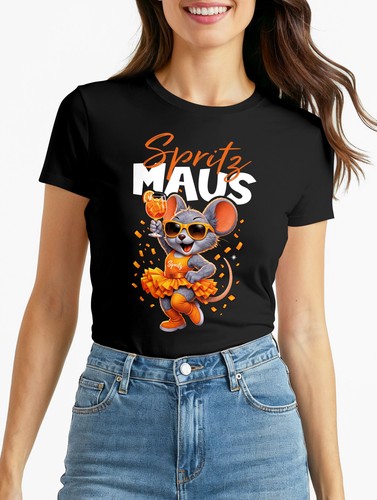 Damen shirt spritz maus - t-shirt,