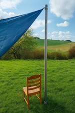 Sonnensegelmast 3m Höhenverstellbar Edelstahl Sonnensegel Mast Pfosten Stange