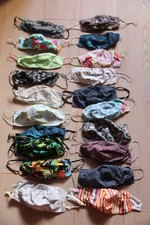 Handarbeit 20 Mund-Nasen- Behelfsmasken  Stoffmasken Atemmasken Mundbedeckungenn