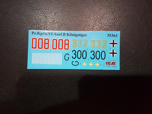 Königstiger decals - -,